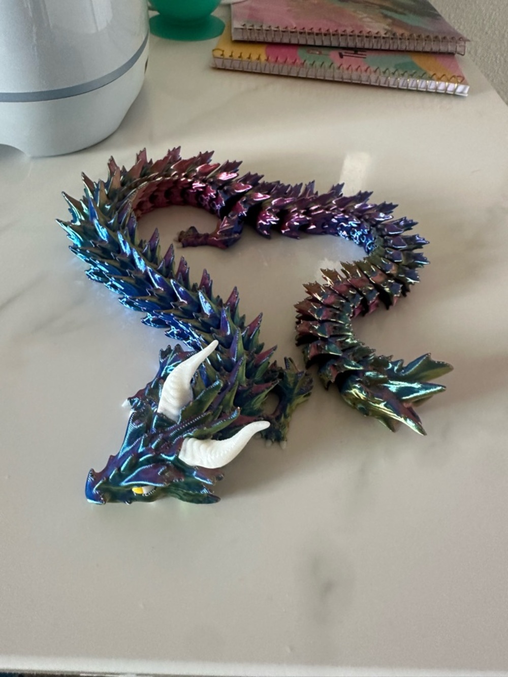 3D printed  Dragon Figurine - Multicolor